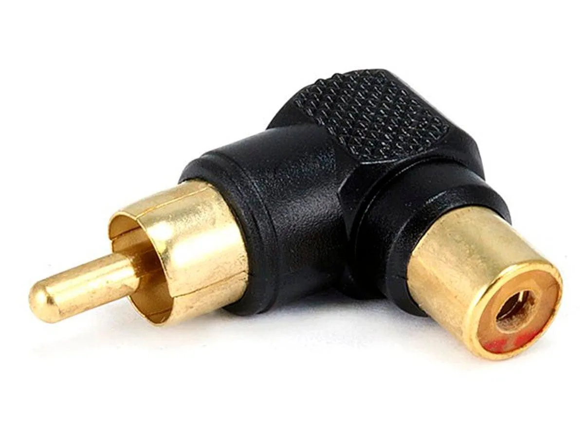 Monoprice Inc. Monoprice Inc. RCA Plug to RCA Jack Adapter Right Angle Gold Plated — product photo