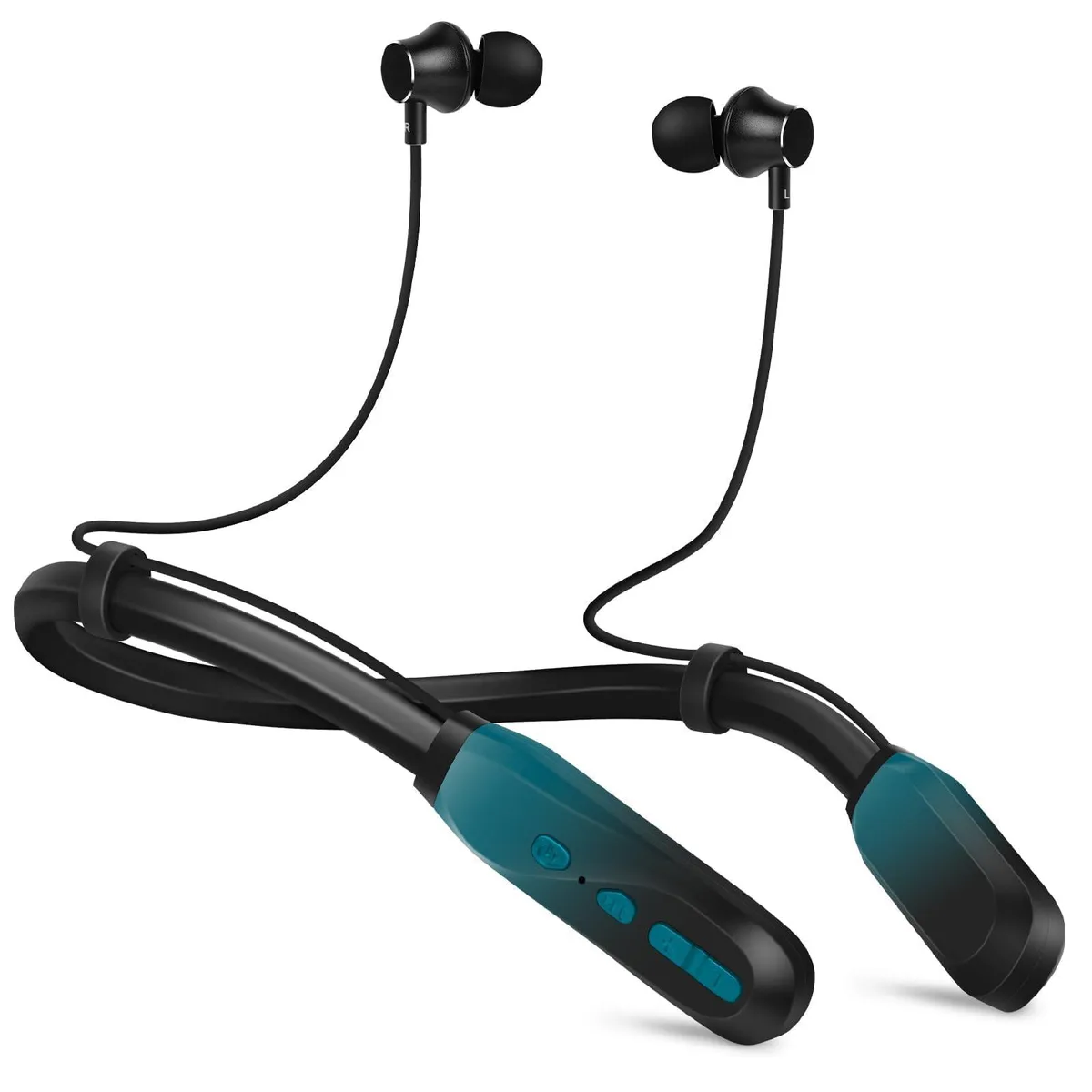  SuperTooth Lecefty-i35plus Neckband Bluetooth Headset Cyan Green — product photo
