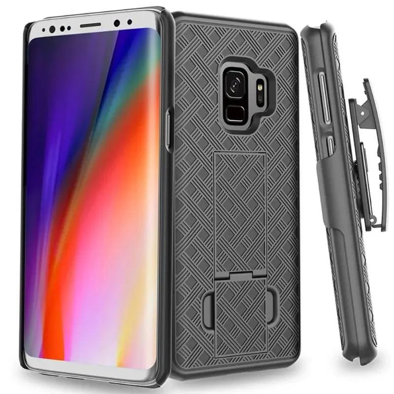 Rome Tech Rome Tech Galaxy S9 Belt Clip Holster Case Black 180° — product photo