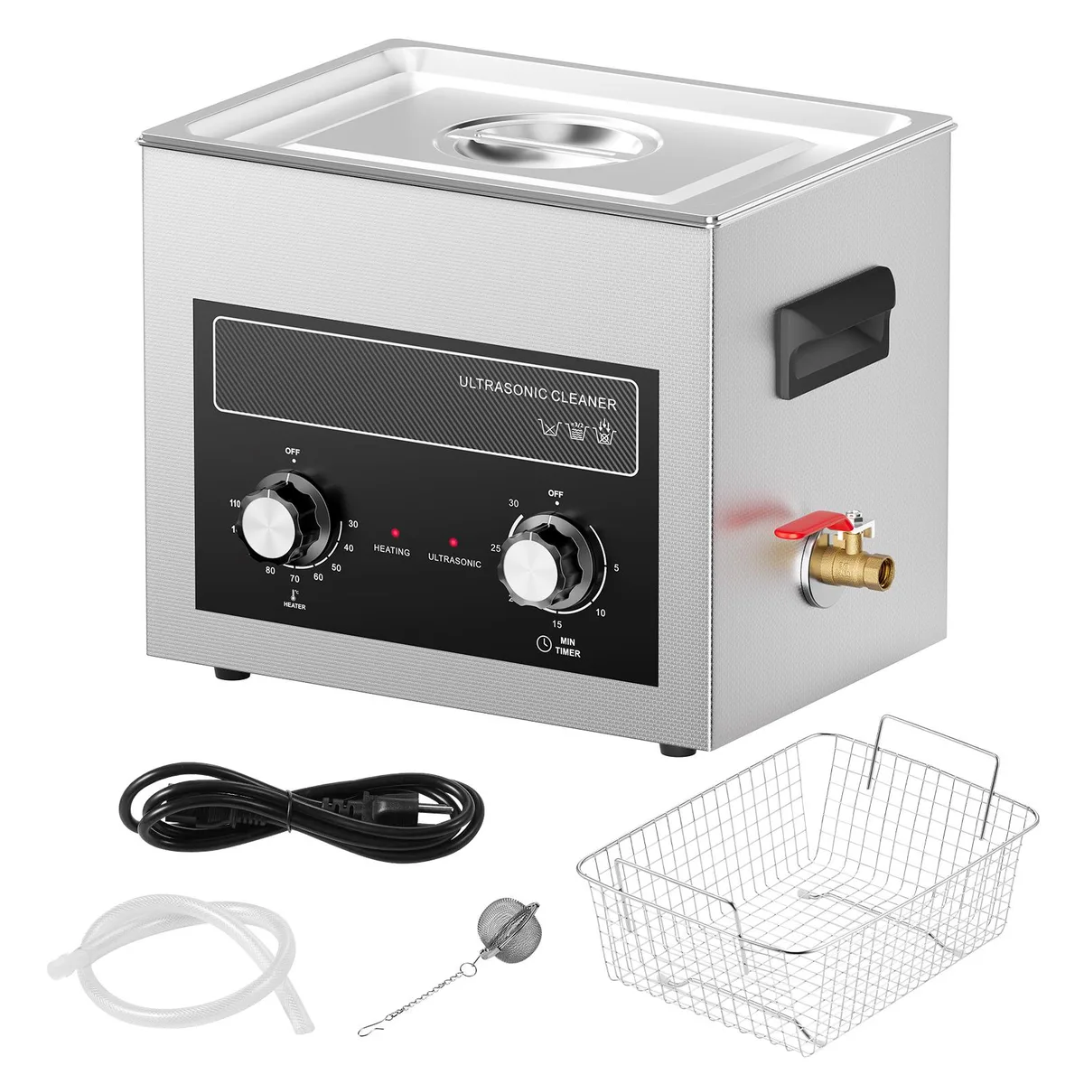VEVOR VEVOR 10L Ultrasonic Cleaner 240W Heater Timer Basket — product photo