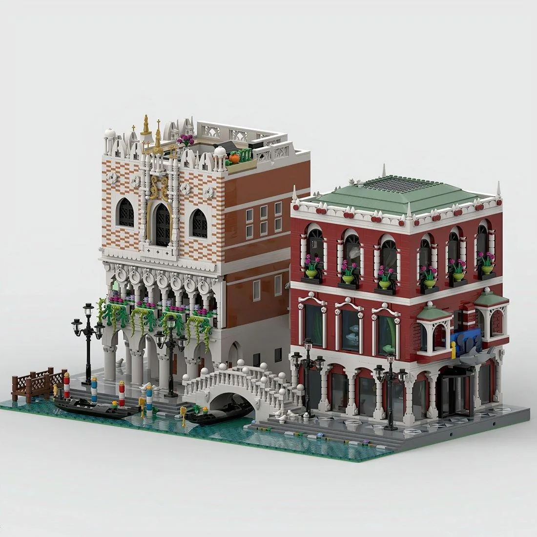 ZITIANYOUBUILD ZITIANYOUBUILD MOC-84806 Venice Palaces Bridges 10262 Parts — product photo
