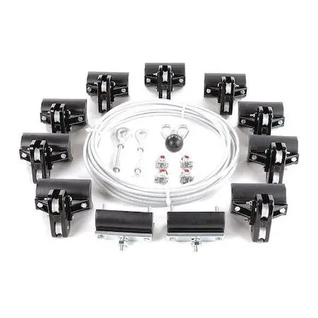 Dayton Dayton 33N205 Festoon Kit 60 ft track 9 trolleys 13 lb capacity — product photo