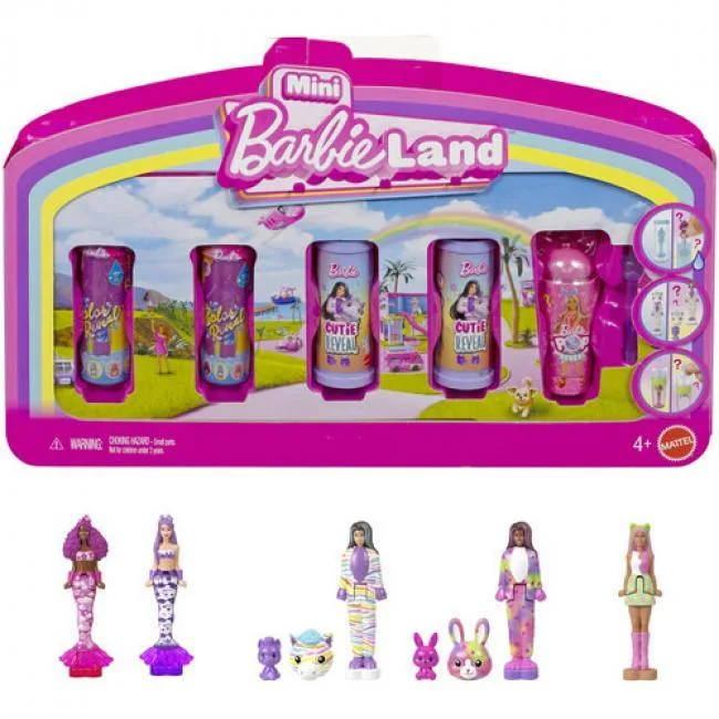 Barbie Barbie JFY54 Mini Barbie Land 5 Dolls Reveal Pack — product photo