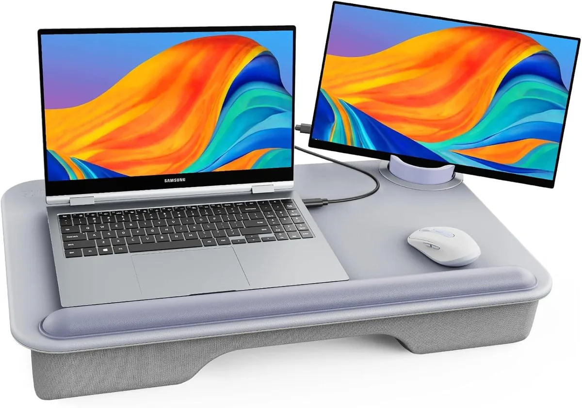 BFKK BFKK Laptop Lap Desk 17 inch with Wrist Pad and Phone Holder office furniture — product photo