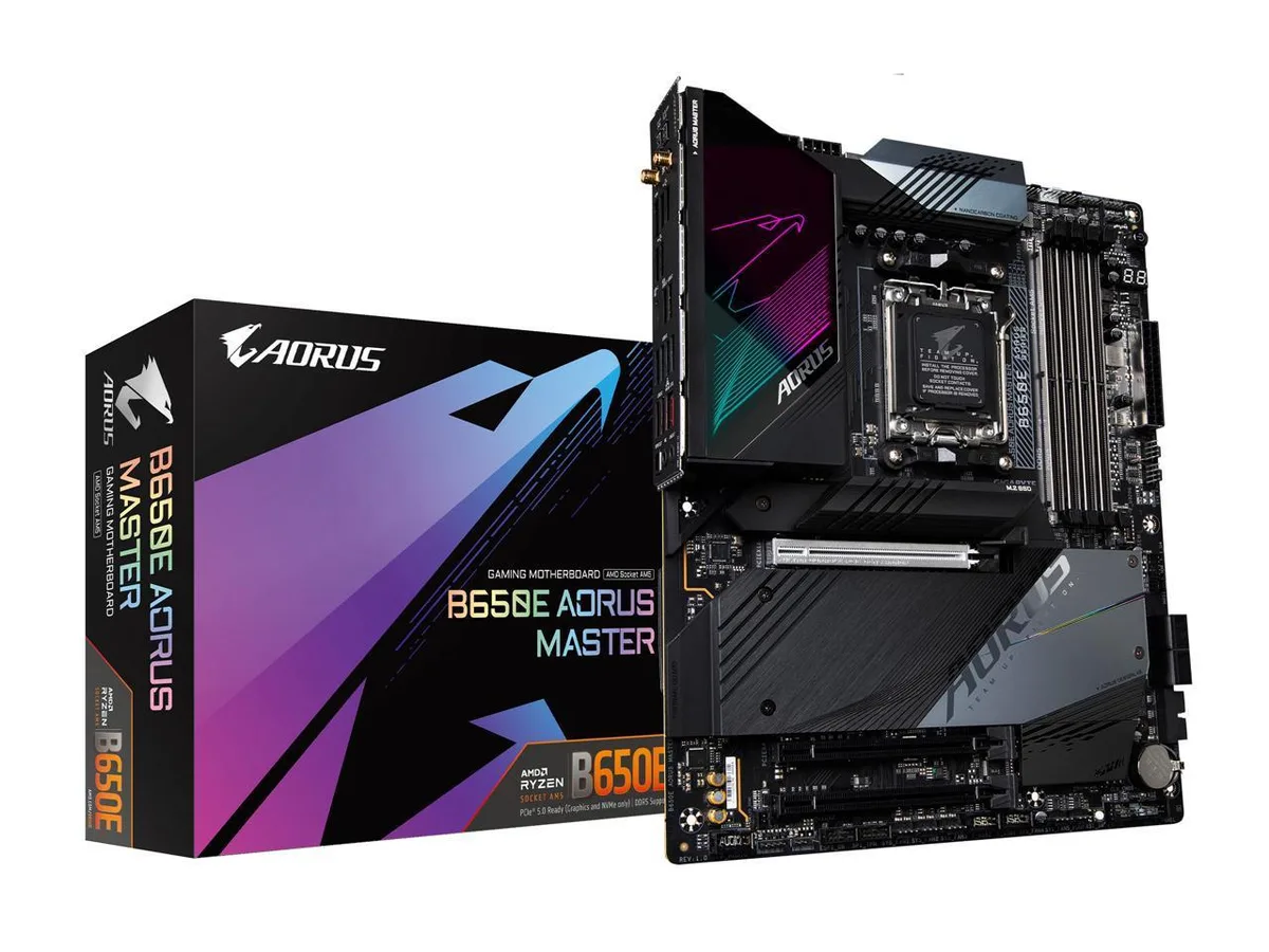 GIGABYTE GIGABYTE B650E AORUS MASTER AMD motherboard — product photo