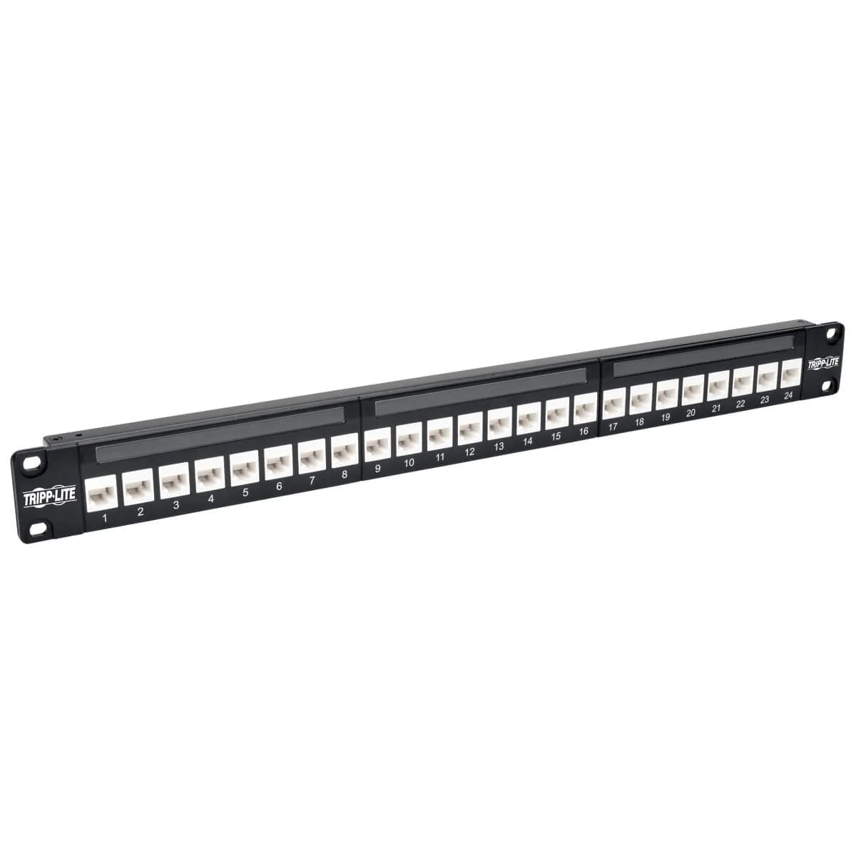 Tripp Lite Tripp Lite N254-024-6A 24-Port Cat6a Feedthrough Patch Panel — product photo