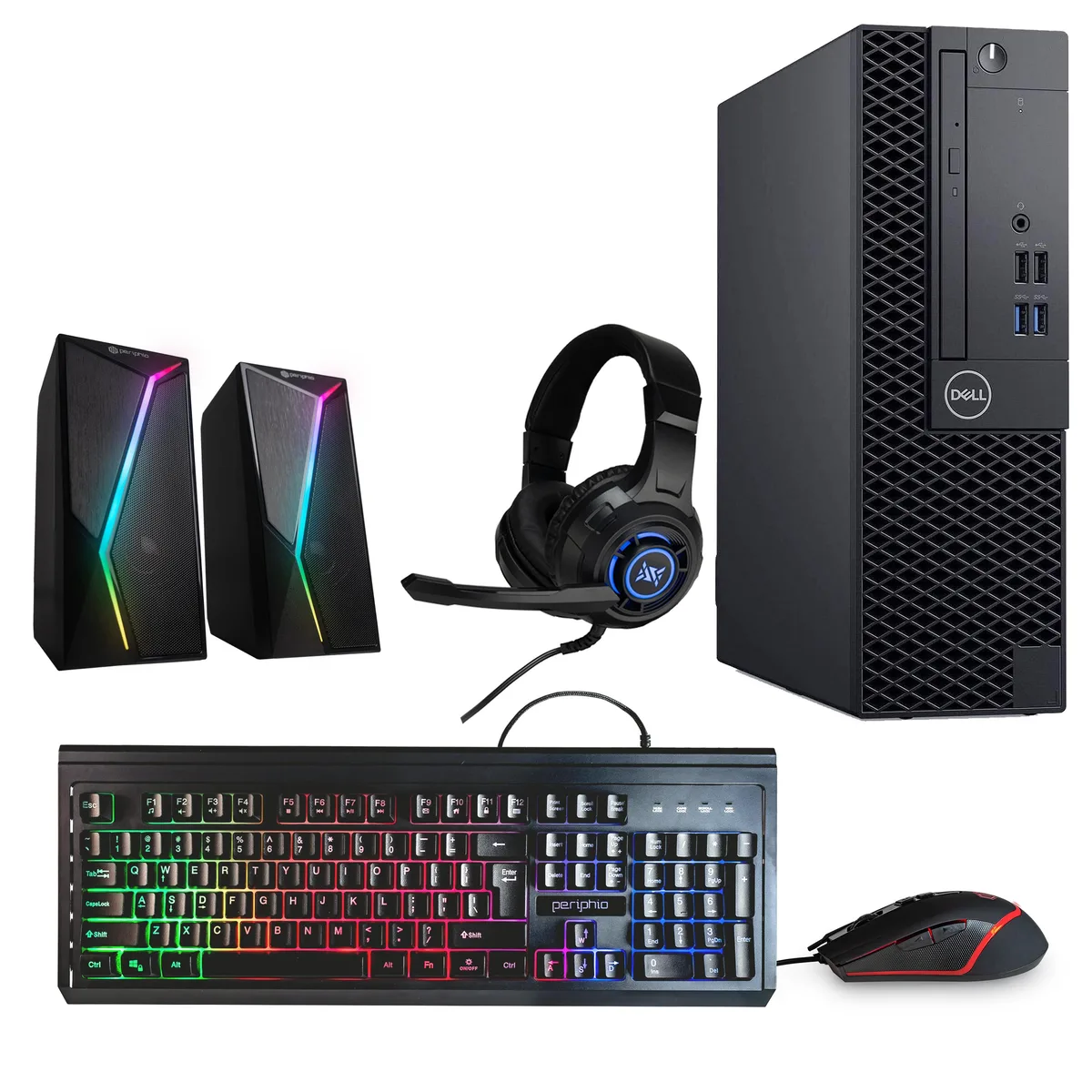 DELL DELL OptiPlex 3070 Desktop PC i5-9500 32GB DDR4 1TB SSD Windows 11 Pro GeForce 1030 RGB Speaker — product photo
