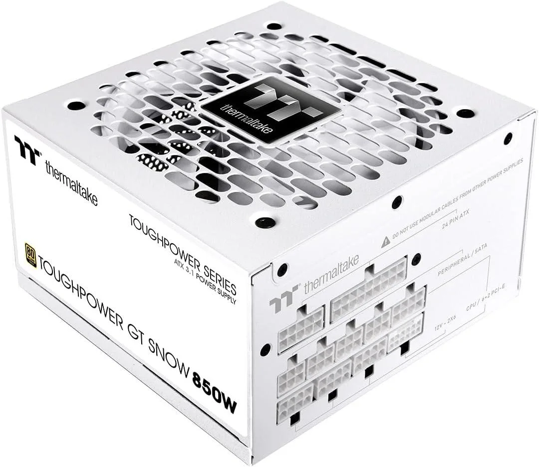 Thermaltake Thermaltake Toughpower GT 850W Snow ATX 3.1 Power Supply — product photo