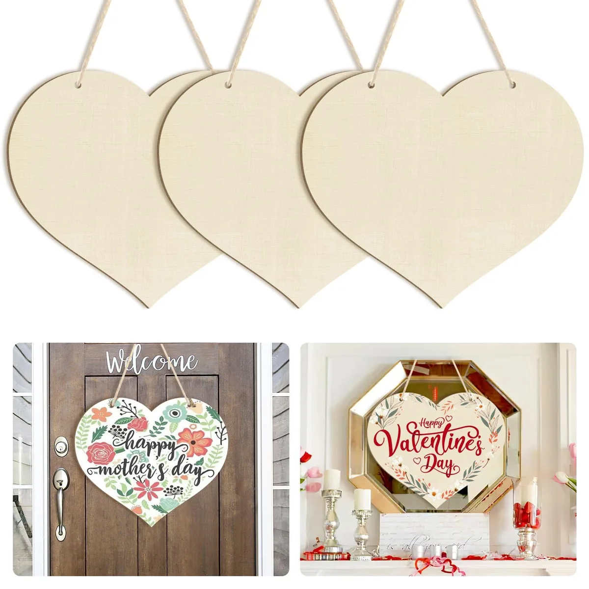  Cricut JQ-Heart Sign-12Inch 12" Heart Ornaments 3PCS — product photo