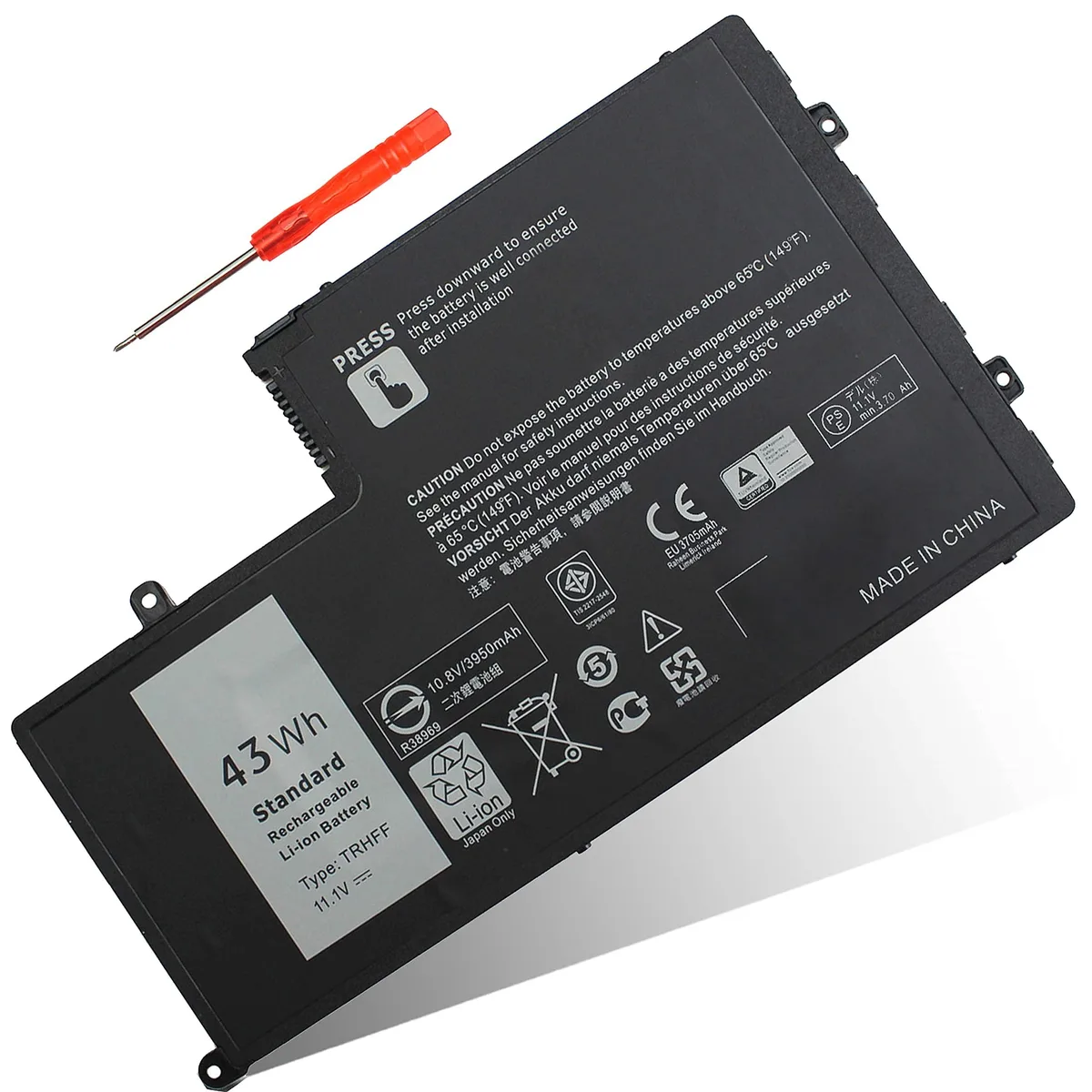 LXHY LXHY LA04 43Wh 7600mAh 11.1V laptop battery — product photo