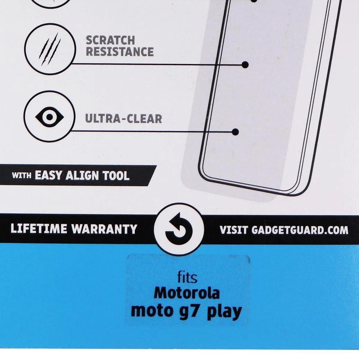 Invisible Gadget Guard Invisible Gadget Guard Black Ice Tempered Glass Cover for Motorola Moto G7 Play Clear — product photo