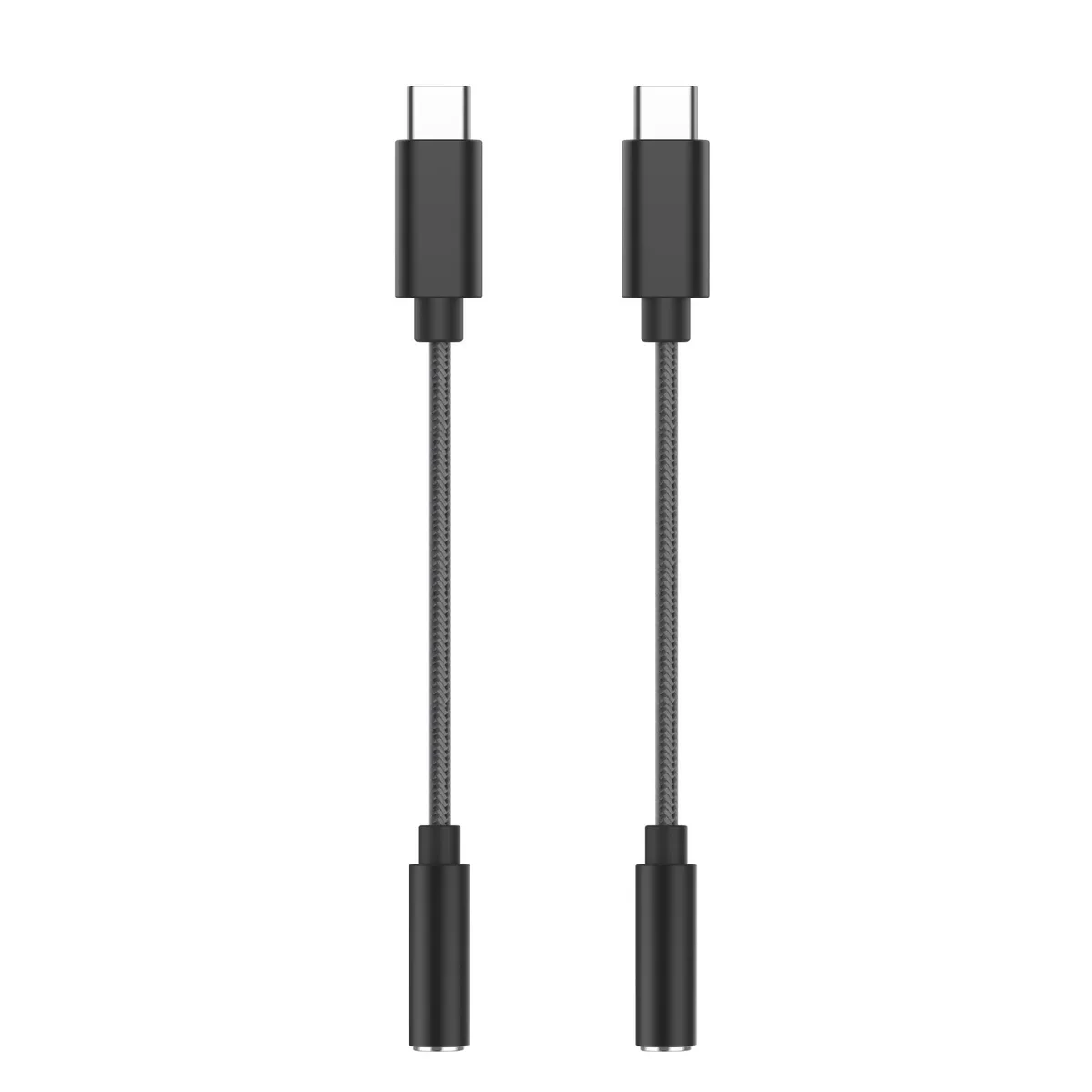 Corn Electronics Corn Electronics USB C to 3.5mm Audio Adapter 2-Pack 4.7 inch Black — product photo