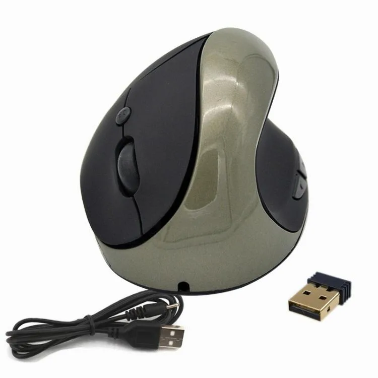 eForChina eForChina JSY-03 Wireless Vertical Gaming Mouse Silver Gray 1600 DPI 6 Keys 500 mAh — product photo