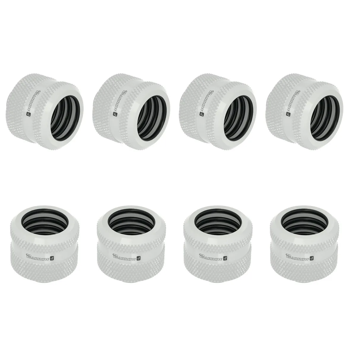 Barrow Mods Barrow Mods 8 Pack G1/4" Fittings OD 16mm White — product photo