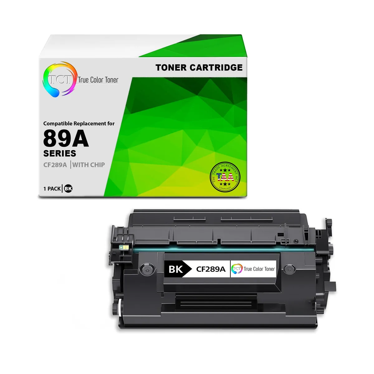 True Color Toner True Color Toner TCT 89A TAA Compliant CF289A Black Toner Cartridge 5000 Pages M507 M528 — product photo