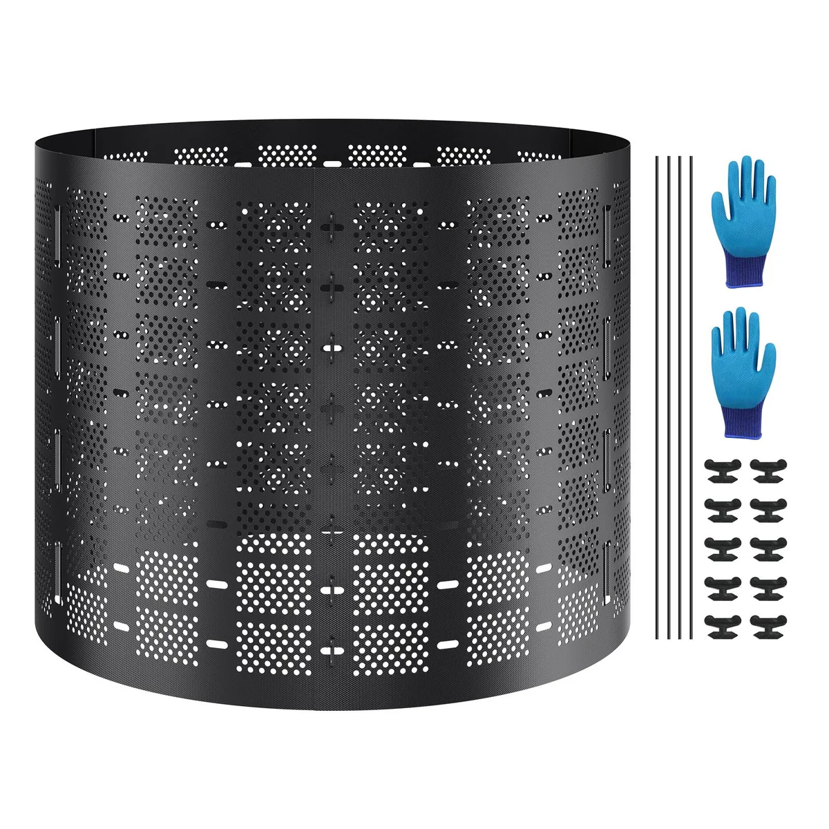 VEVOR VEVOR Compost Bin 220 Gal 1000 L 335 x 90 cm Black HDPE — product photo