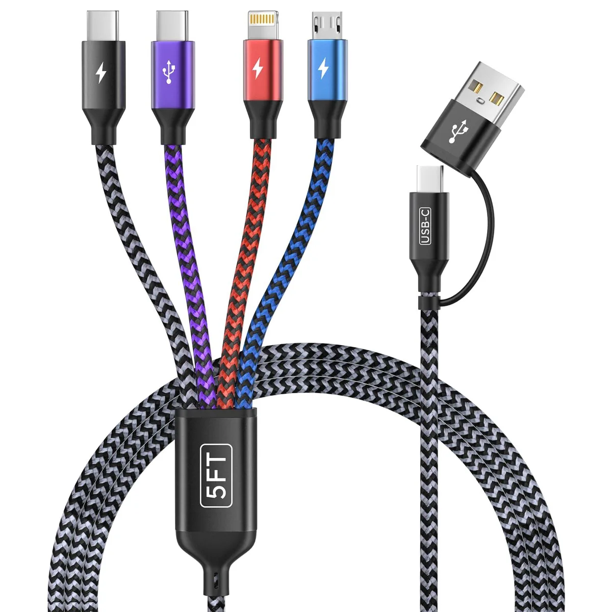  GE Mcb-4in2-5ft-prp-2 phone cable 5 ft black — product photo