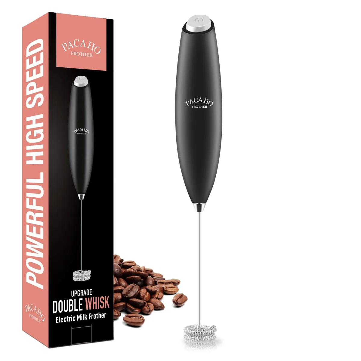 MAXI-MATIC Milk Frother Model 3 White 120V Double Whisk — product photo