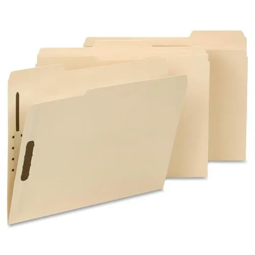 Smead Smead 14600 File Folder 1/3-Cut Letter Manila 2 Fastener 10% Recycled 50/Box — product photo