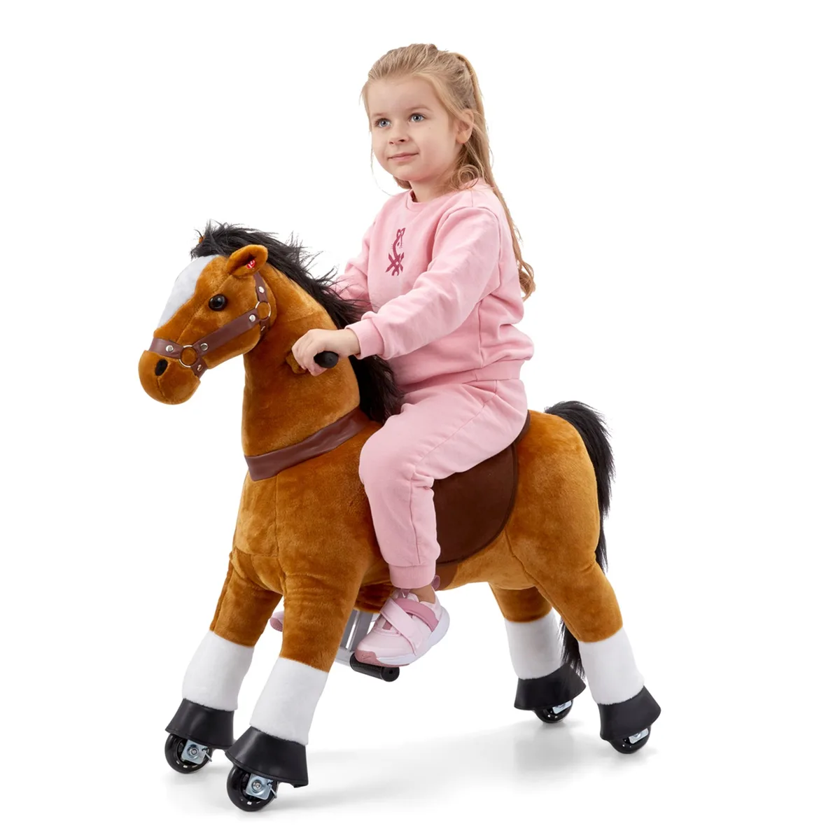 Lil' Jumbl Lil' Jumbl LILJUBHORS06 Small Ride-on Horse Vehicle Brown — product photo