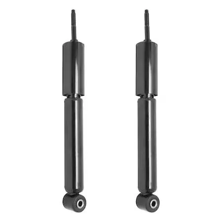 Unity rear shock absorber kit, two silver cylindrical shocks for 2003-2007 Nissan Murano
