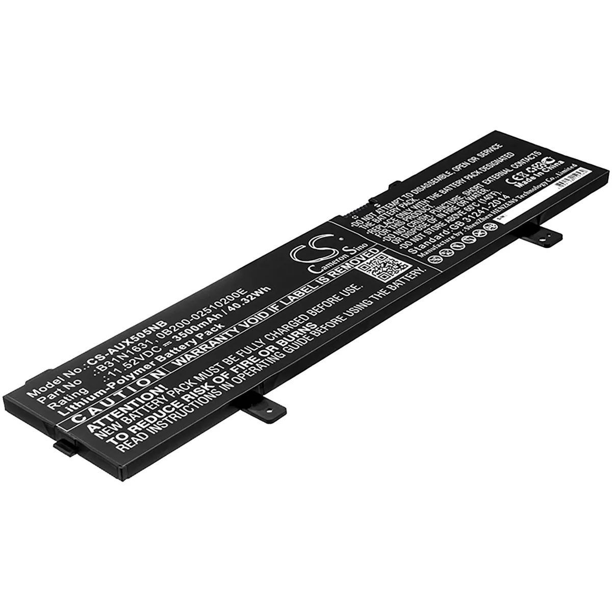 Cameron &amp; Co Cameron &amp; Co DS-CS-AUX505NB laptop battery 11.52V 3500mAh 40.32Wh Li-Polymer Black — product photo
