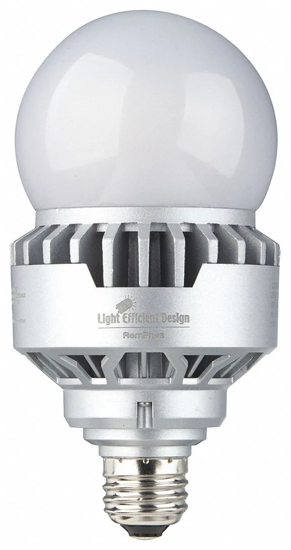 A21 LED bulb with polycarbonate housing and E26 base
