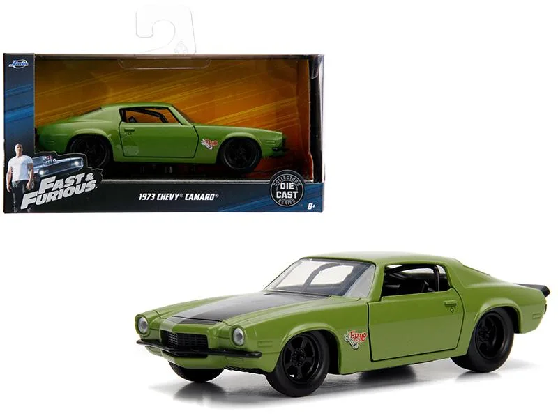 Jada Jada Dom's 1973 Chevrolet Camaro F-Bomb Matt Green 1/32 Diecast Vehicle 99521 — product photo