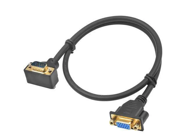 LORDWORLD LORDWORLD 90 Degree Up Angle VGA Extension Cable Male to Female 1.5ft — product photo