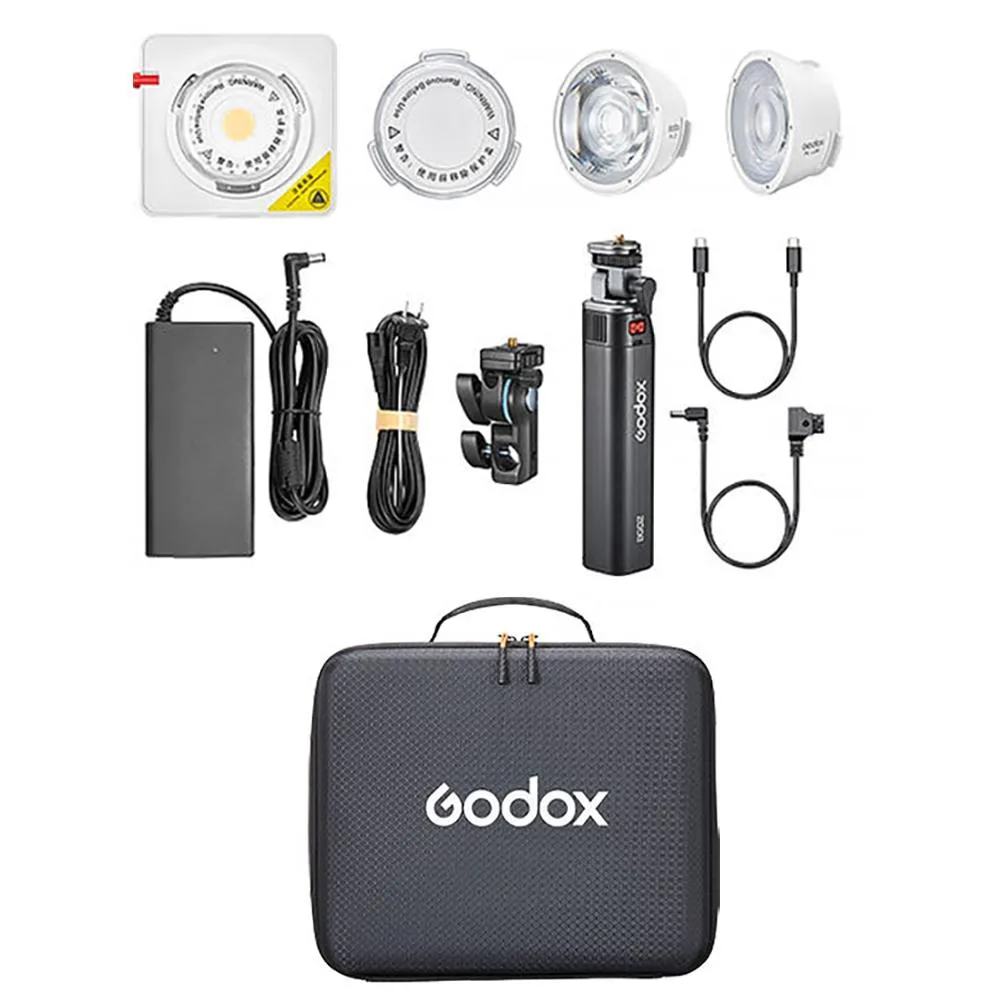 Godox Photo Equipment Co. Ltd Godox ML100R RGB Portable LED Light Kit 36° Lens Battery Grip — product photo