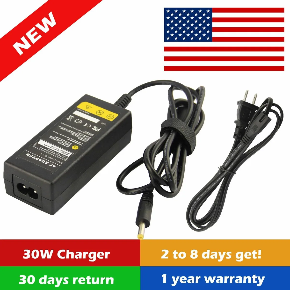 RAYBESTOS UNBRANDED RAYBESTOS UNBRANDED AC Adapter for Toshiba Chromebook 2 CB35-B3340 — product photo