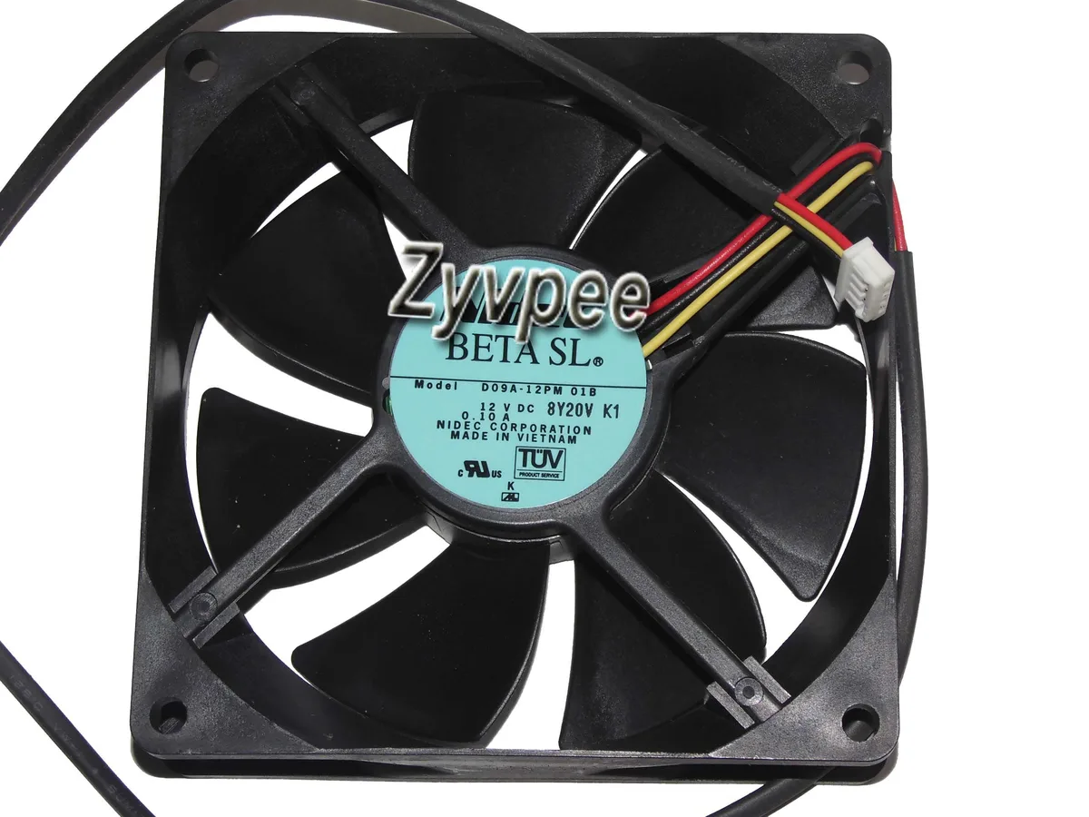 Zyvpee Zyvpee D09A-12PM 01B 12V 0.1A 3 Wires 9cm case fan — product photo