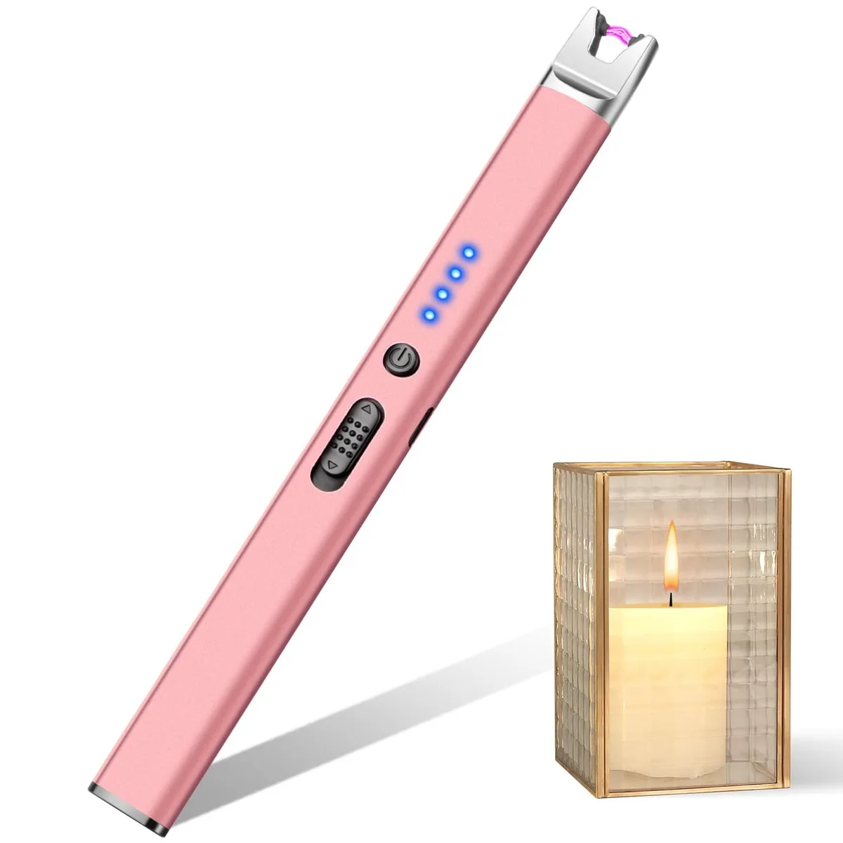  LcFun USB Rechargeable Plasma Arc Lighter Gold 2-pack — product photo