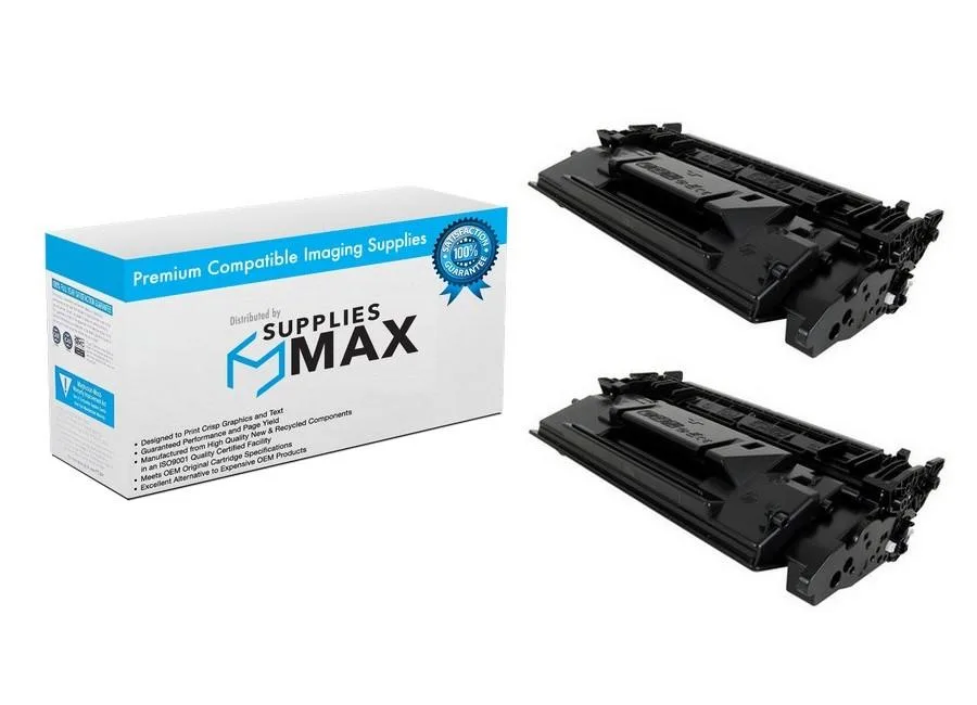 SuppliesMax SuppliesMax Compatible Toner Cartridge 2 Pack Black 9200 Pages for Canon 052H — product photo