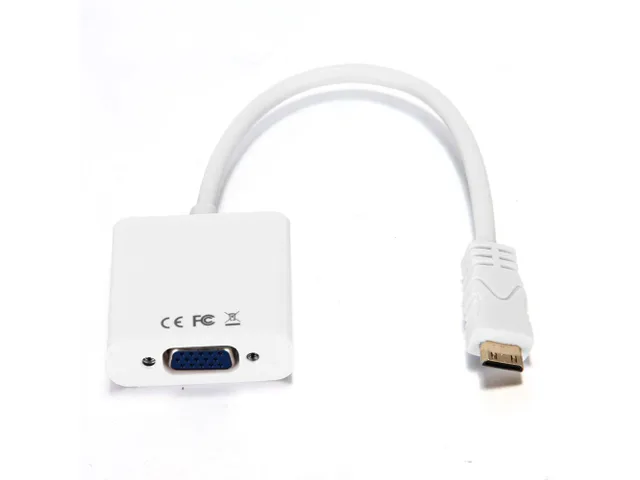 ETopSell ETopSell Mini HDMI Male to VGA Female Audio Video Converter White — product photo
