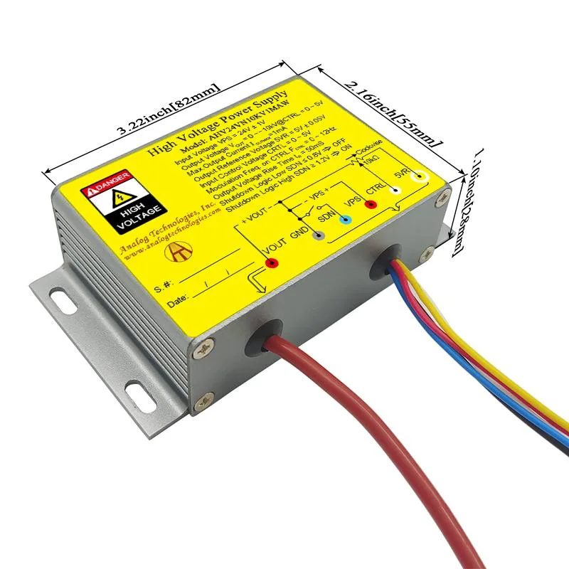 Analog Technologies Analog Technologies High Voltage Power Supply 24V 10kV 1mA AHV24VN10KV1MAW — product photo