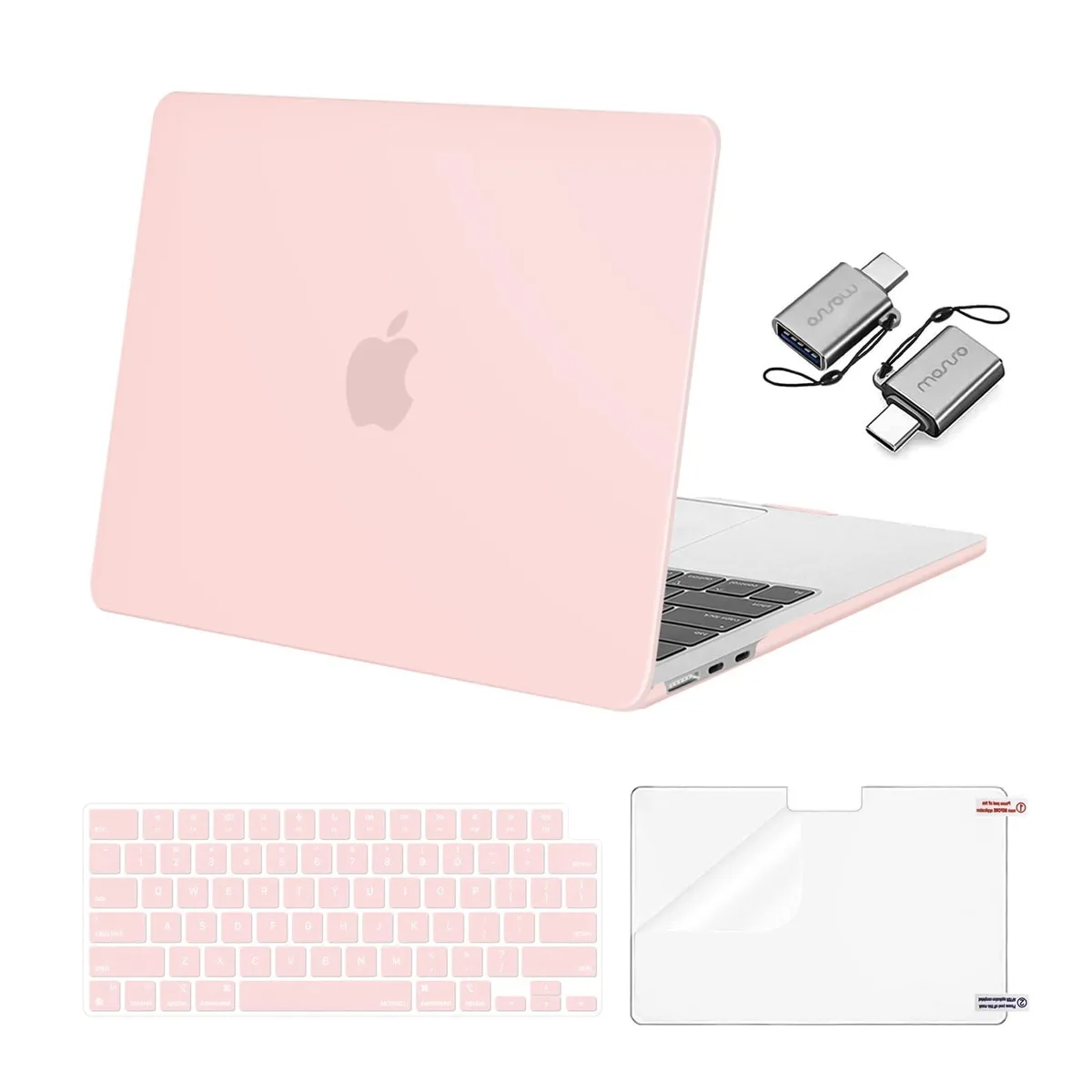 Mosiso Mosiso MacBook Air 13.6 inch Case 2 in 1 Accessory Chalk Pink — product photo