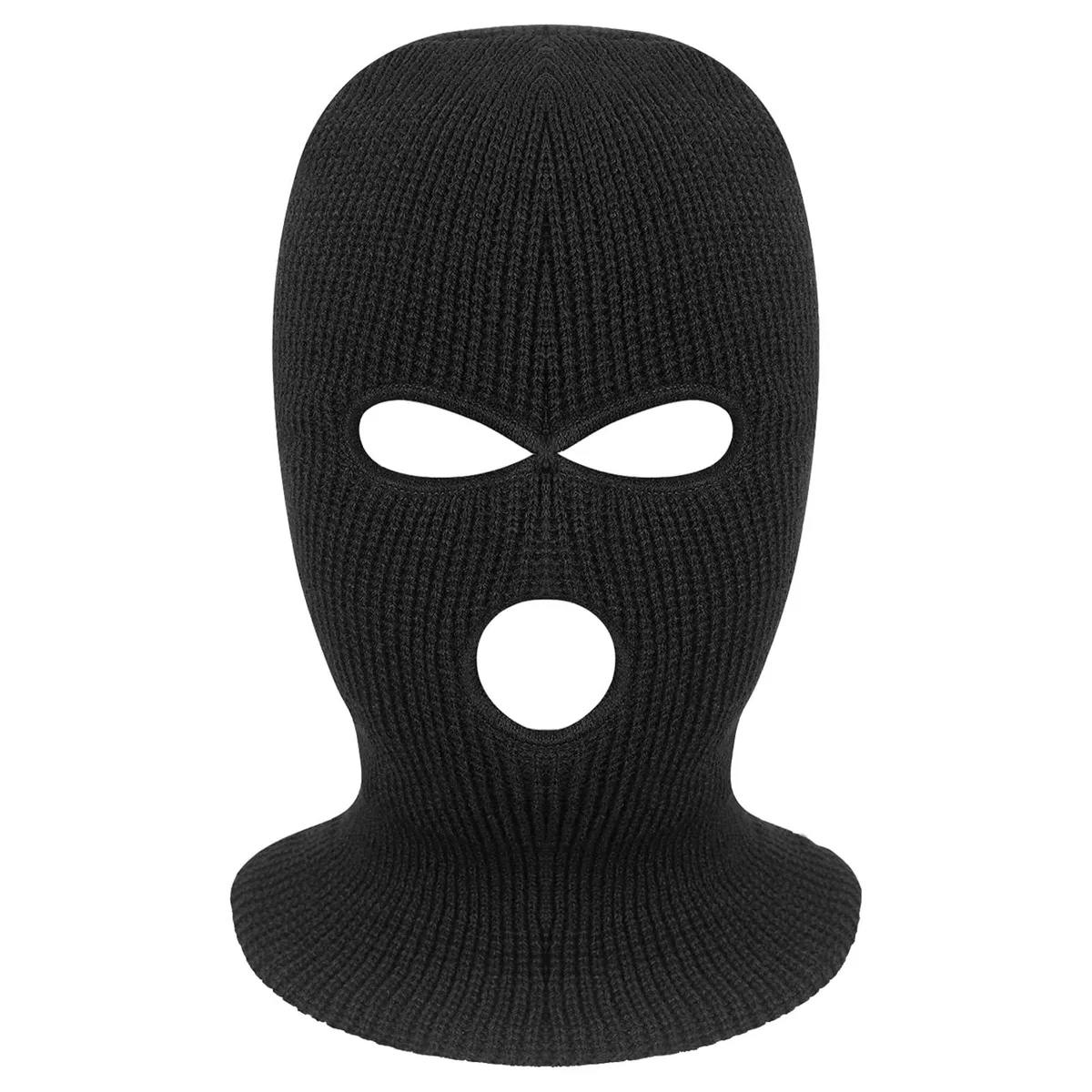 Tmflexe 3-Hole Full Face Ski Mask Black 8 x 20cm — product photo