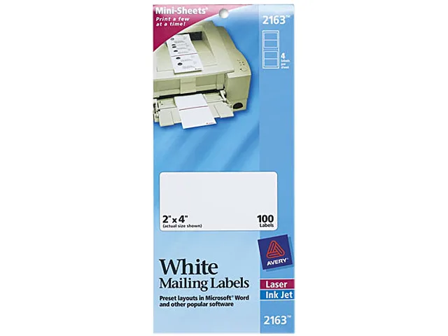 Avery Avery 2163(AVE) label 100 pack — product photo