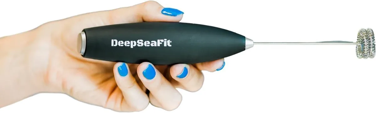 Deep Sea Fit Electric Hand Frother Black 2 AA Batteries Included — product photo