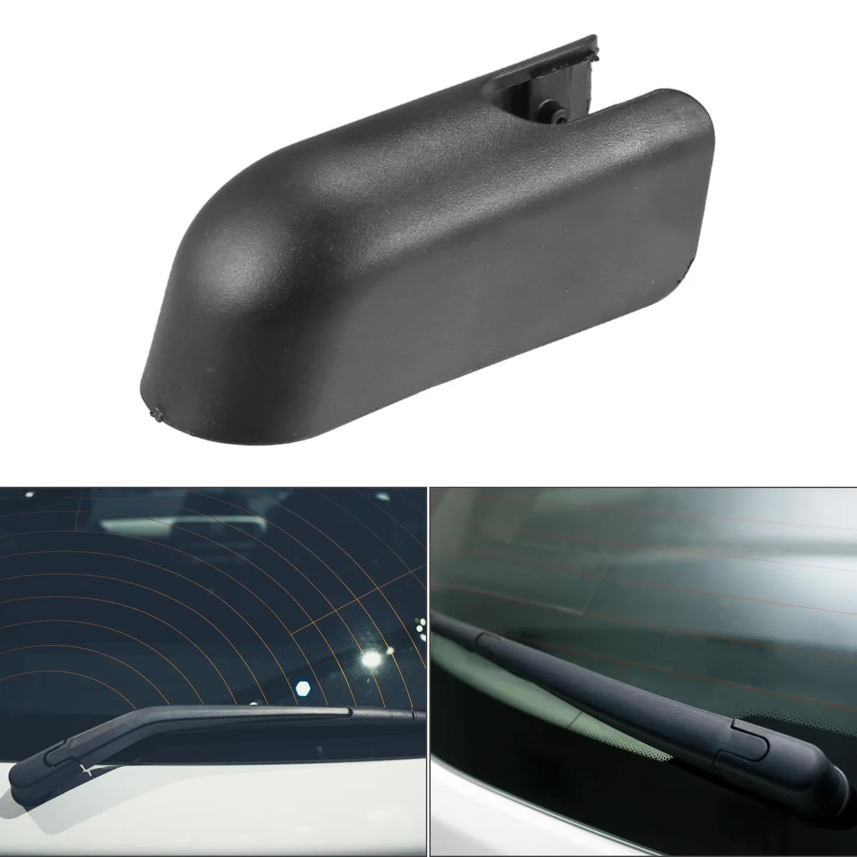 Unique-Bargains Unique-Bargains Rear Wiper Arm Nut Cover Cap Peugeot 206 207 307 Black — product photo