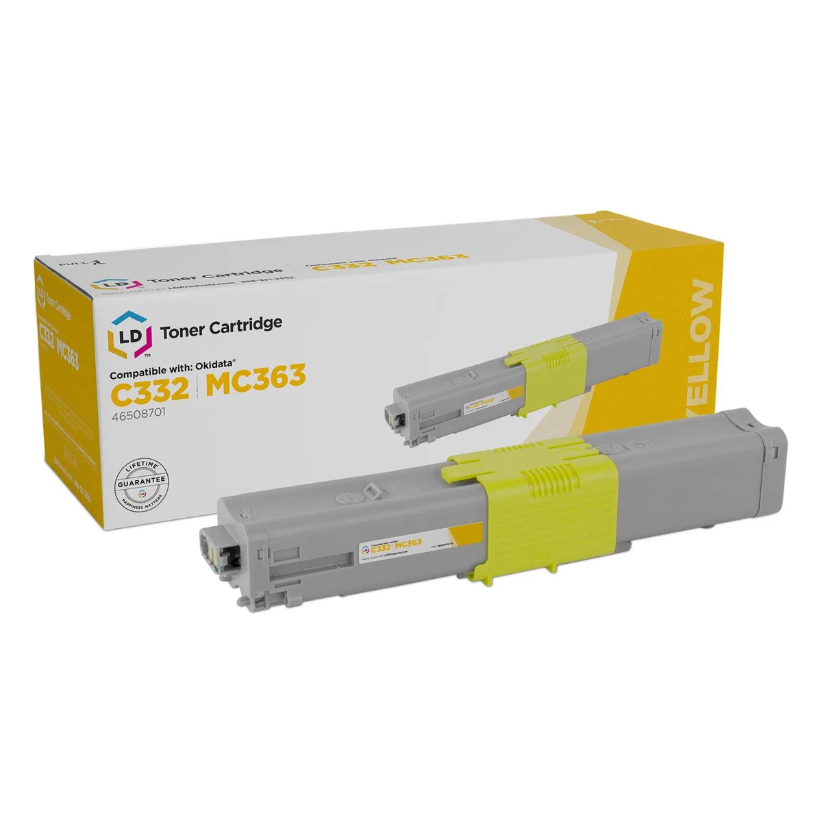 LD Products LD Products 46508701 Yellow Toner Cartridge 3000 Pages — product photo