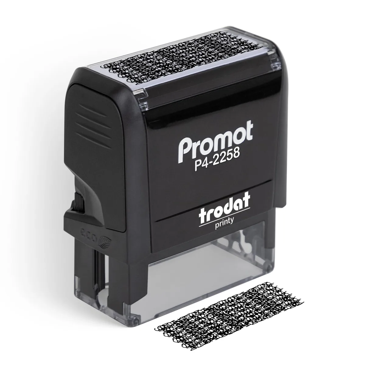  Promot Identity Theft-2258-BK Self-Inking Rubber Stamp — product photo
