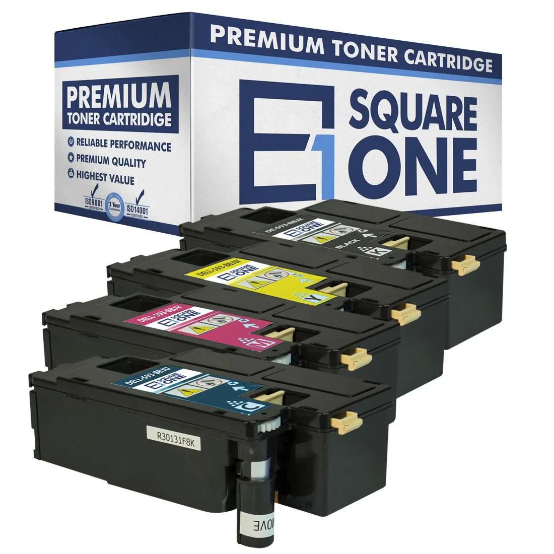 eSquareOne eSquareOne S1-DE-593BBJX-CMYK 4-Pack Toner Cartridge — product photo
