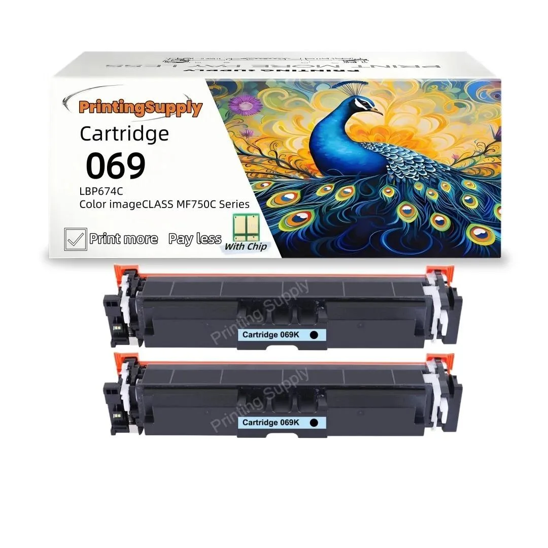 Aster Graphics Inc Aster Graphics Inc 069 Black Toner Cartridge 2 Pack With Chip — product photo