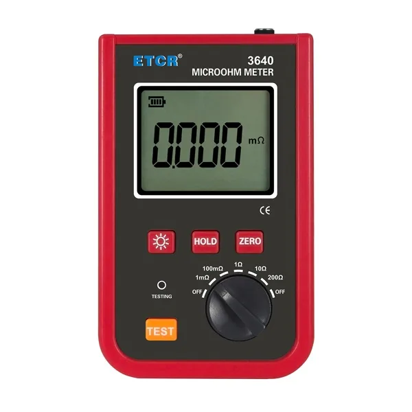 ETCR ETCR 3640 Portable Milliohmmeter Electrician Tool — product photo