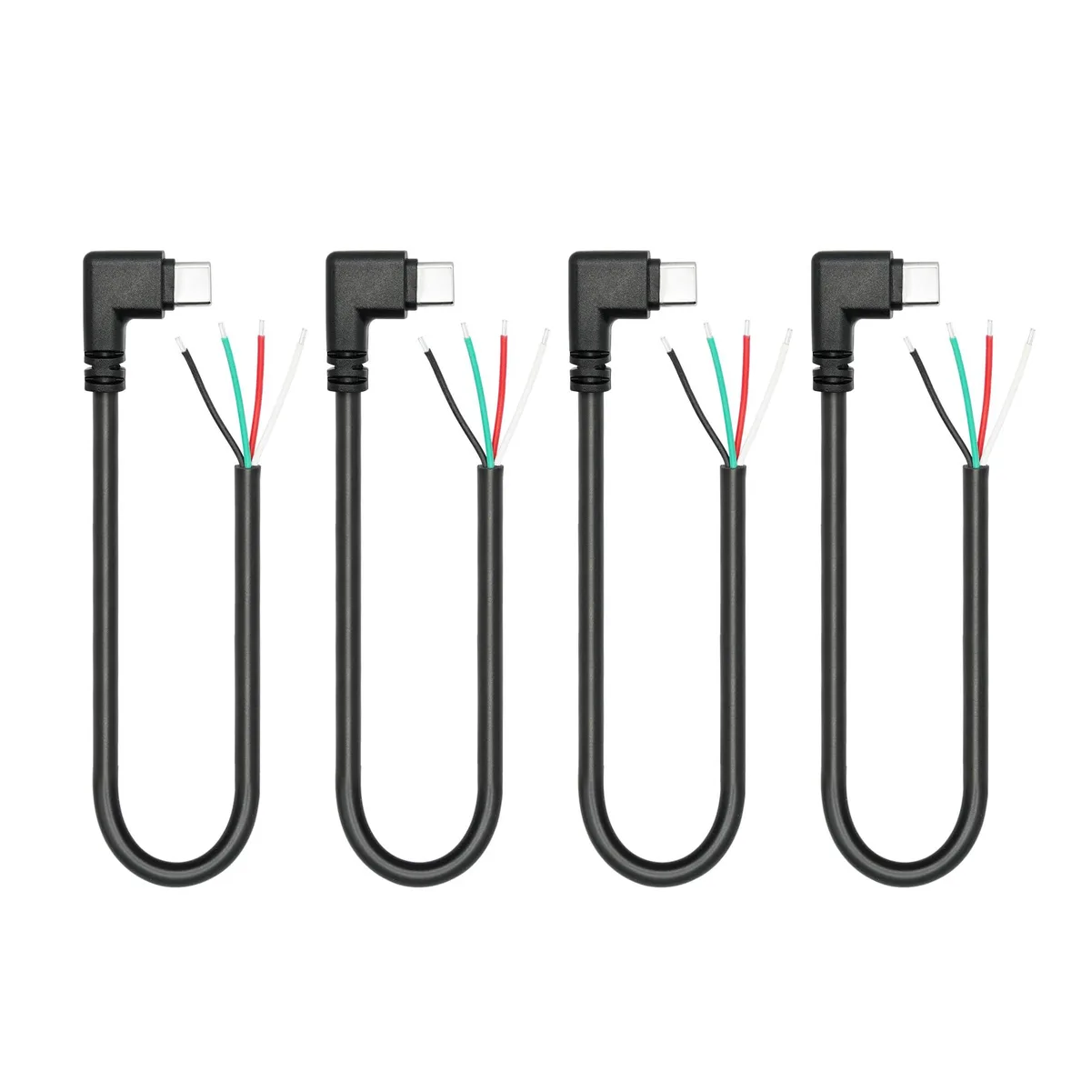 Vszerda Vszerda MA-87 4-pack USB-C right-angle 4-pin bare-wire 11in 22AWG 3A 480Mbps — product photo