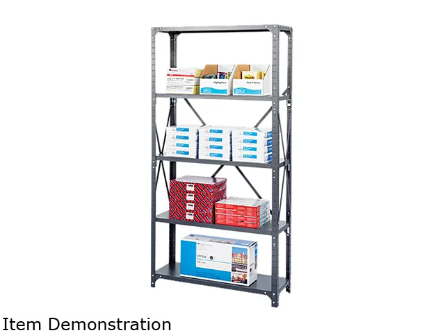 Safco Products Safco Products 6266 office furniture 75.00" H x 36.00" W x 18.00" D Dark Gray — product photo