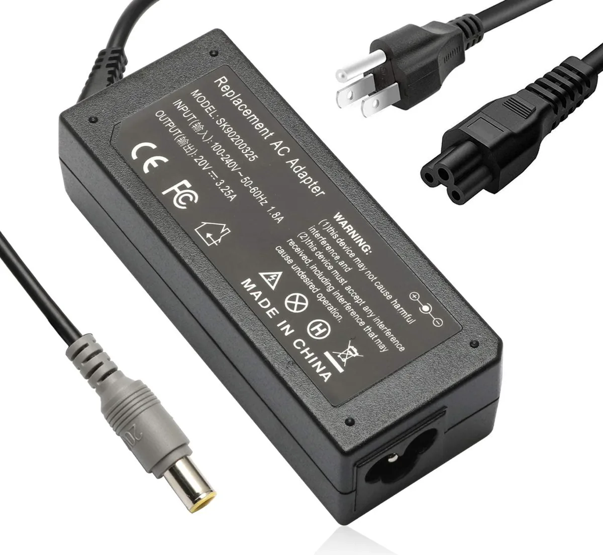 myVolts myVolts 65W 20V 3.25A 7.9*5.5mm AC Adapter for Lenovo ThinkPad — product photo