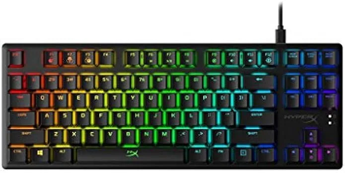 TAURKENAM TAURKENAM Gaming Keyboard HyperX Red Switch Tenkeyless RGB Aluminium 80M Keystrokes — product photo